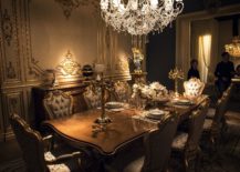 Opulent-Victorian-style-dining-room-in-gold-and-white-with-a-sparkling-chandelier-217x155
