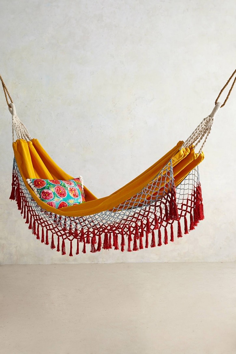 Red-and-orange-bohemian-hammock-