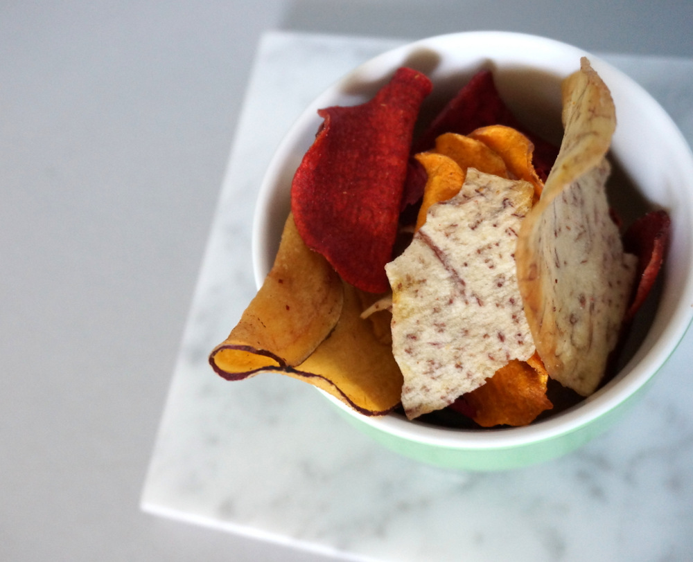 Root vegetable chips