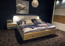 Slim sconce lights are perfect for those who love to read in bed 217x155 12 Space Savvy Ideas for the Small Modern bedroom