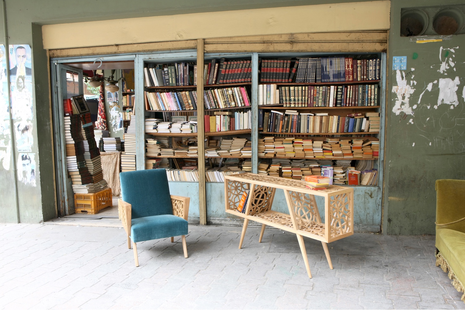 Strand armchair and console