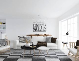 Monochrome Elegance: 30 Black and White Striped Rugs