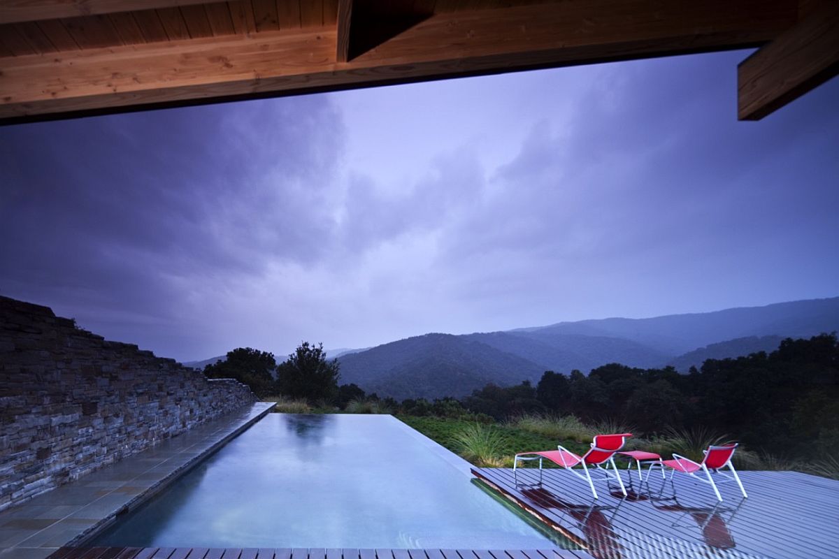 Stunning view of the rolling hills and natural forests around the guest house