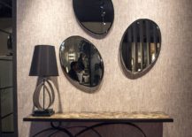 Turn the mirrors on the wall into a brilliant work of abstract art 217x155 Style, Space and Sparkle: Mirrors that Make a Statement