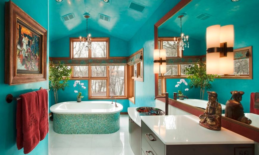 Turquoise Bathrooms: Timeless and Captivating Interior