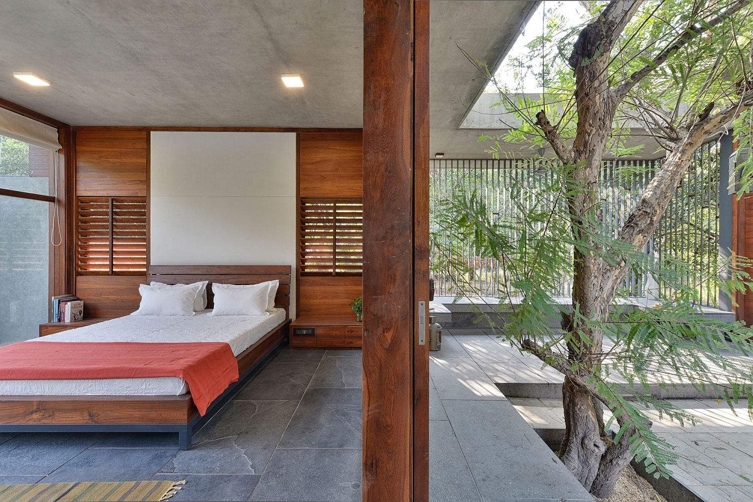 Window frames and doors at the house made from valsadi wood