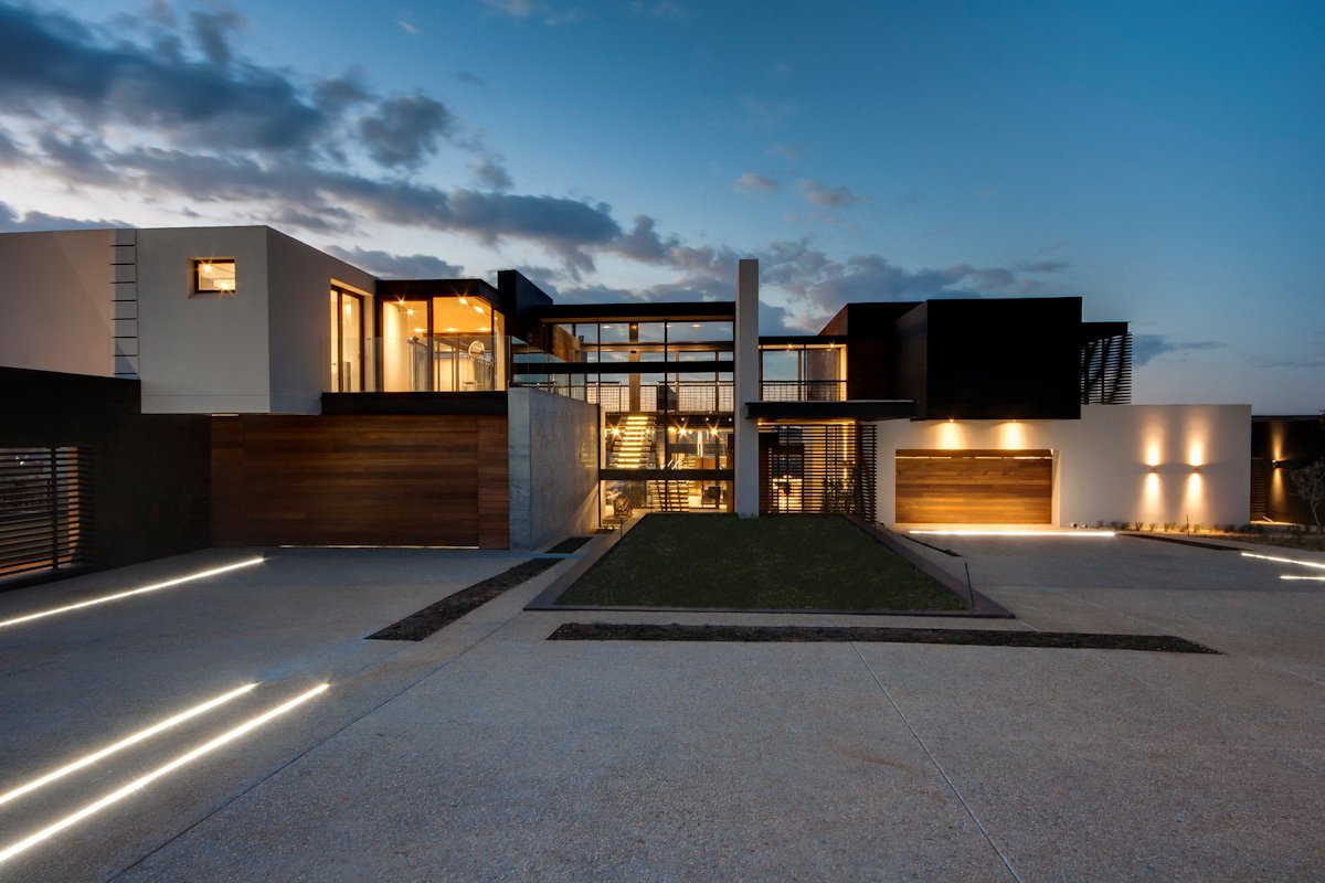 A dynamic concrete driveway