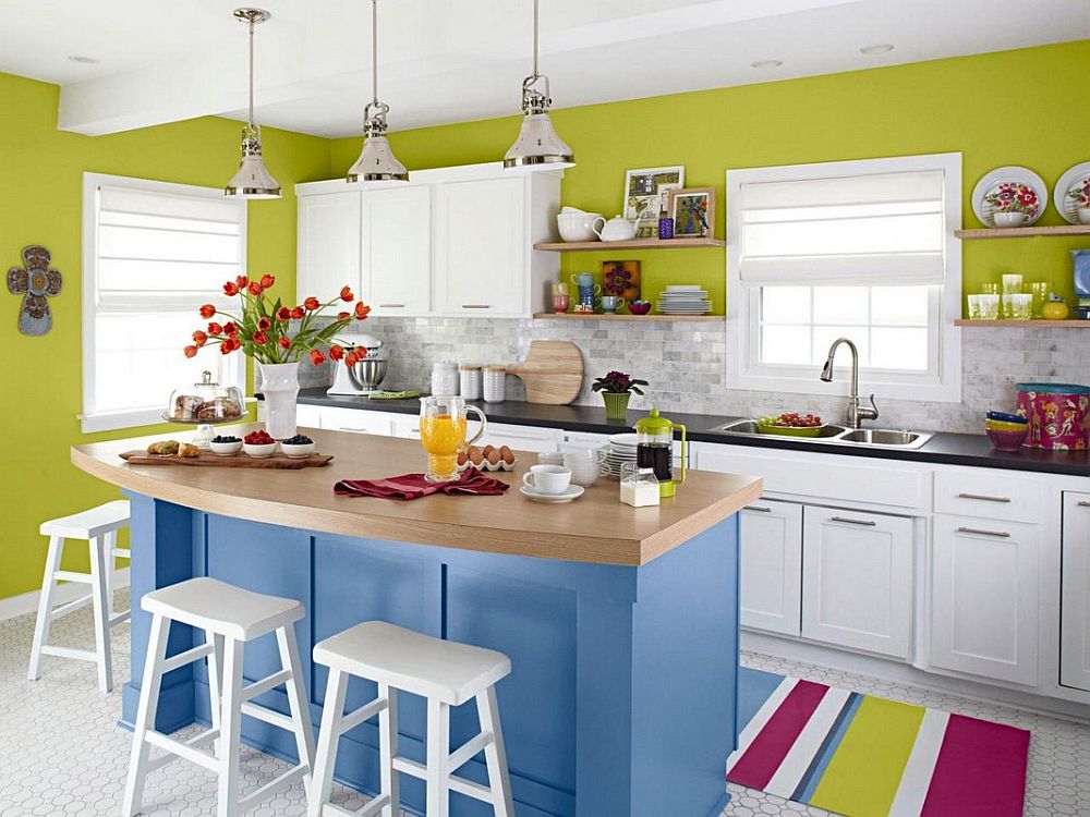 Bright ideas for colourful kitchens