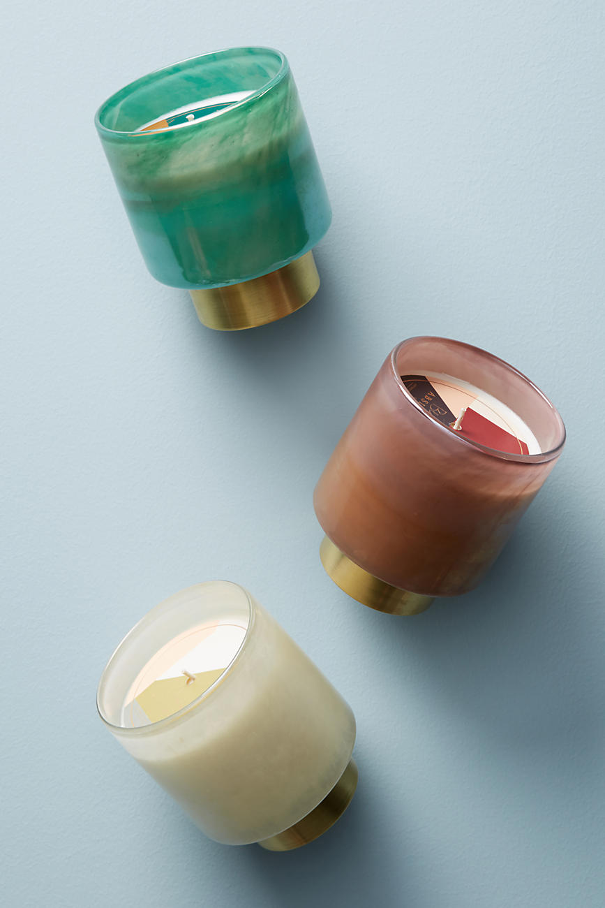 Colorful candles from Anthropologie