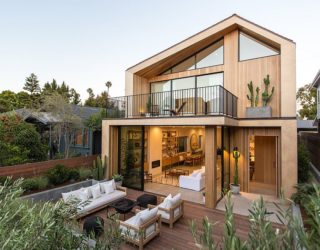 Delightful Scandinavian Style Venice Beach Residence in Wood and White