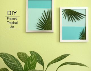 DIY Tropical Art with Palm Leaves