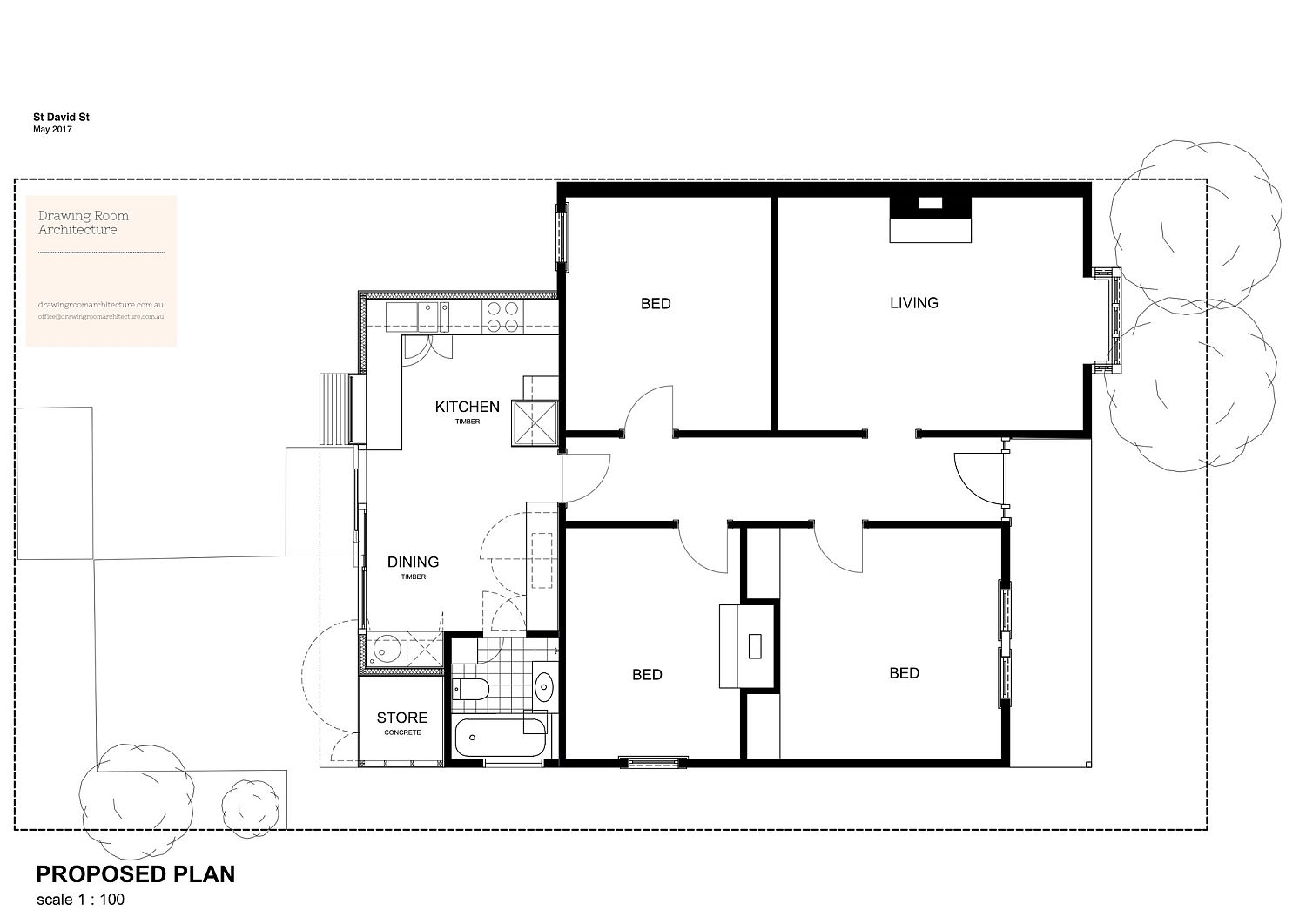 Floor-plan-of-contemporary-extension-in-Melbourne