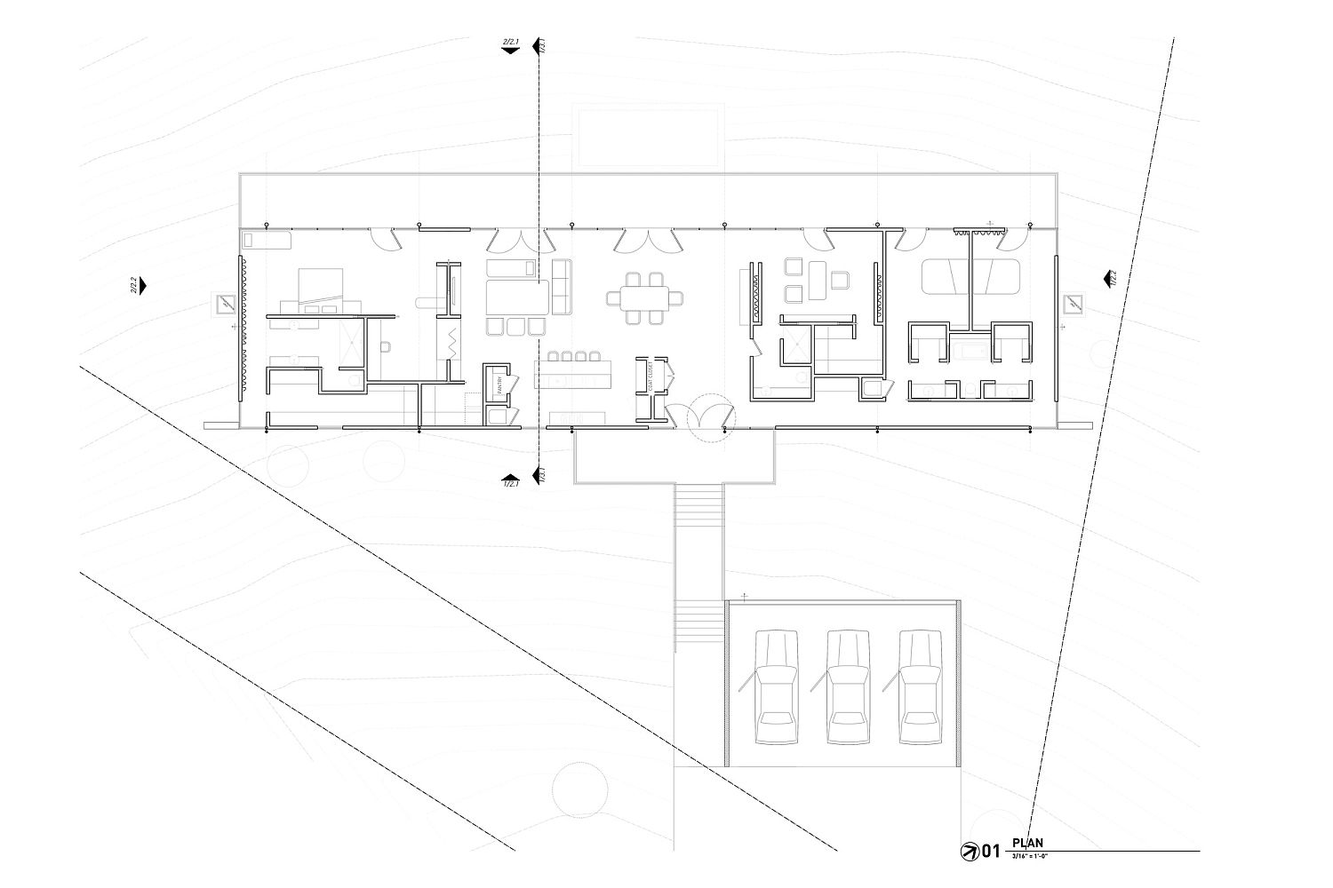 Floor plan of the RoadRunner Residence