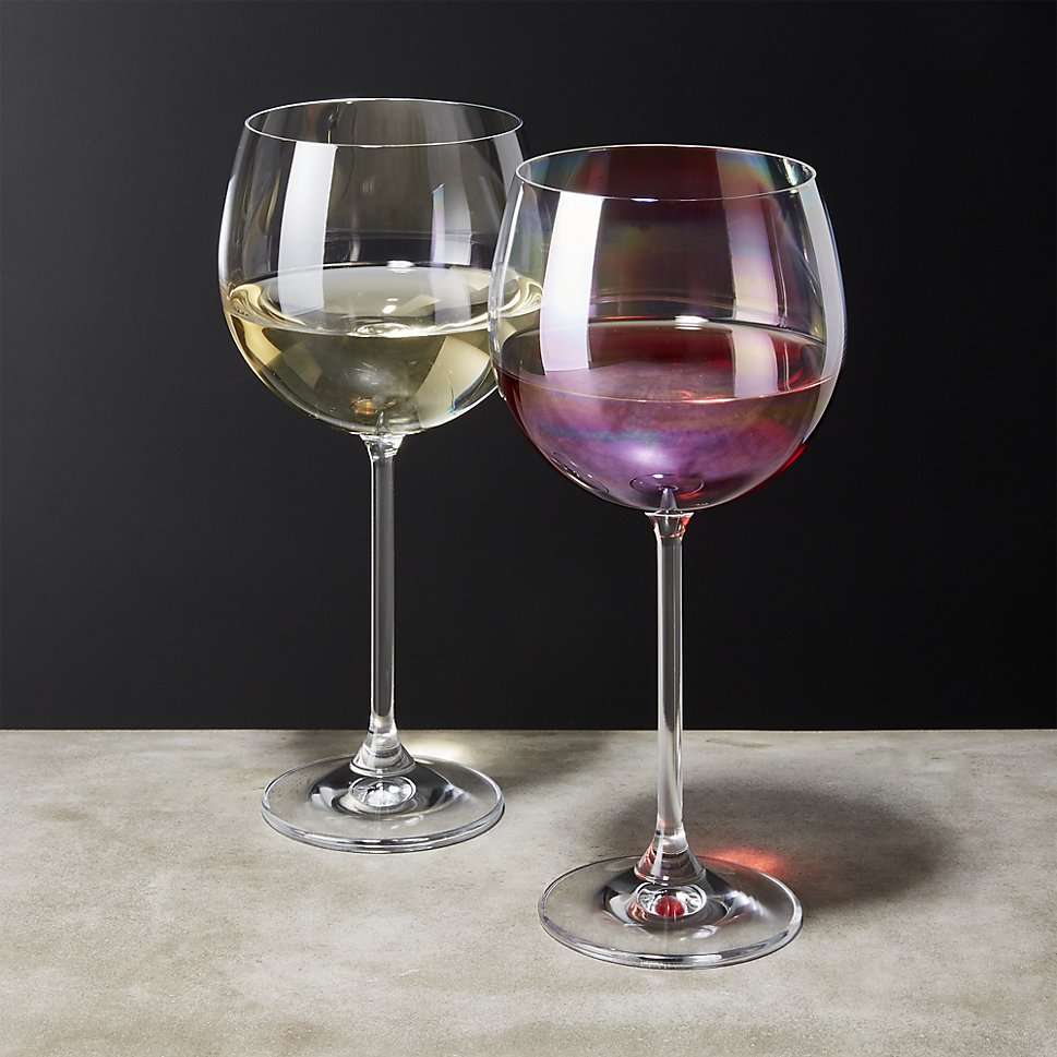 Iridescent wine glass from CB2