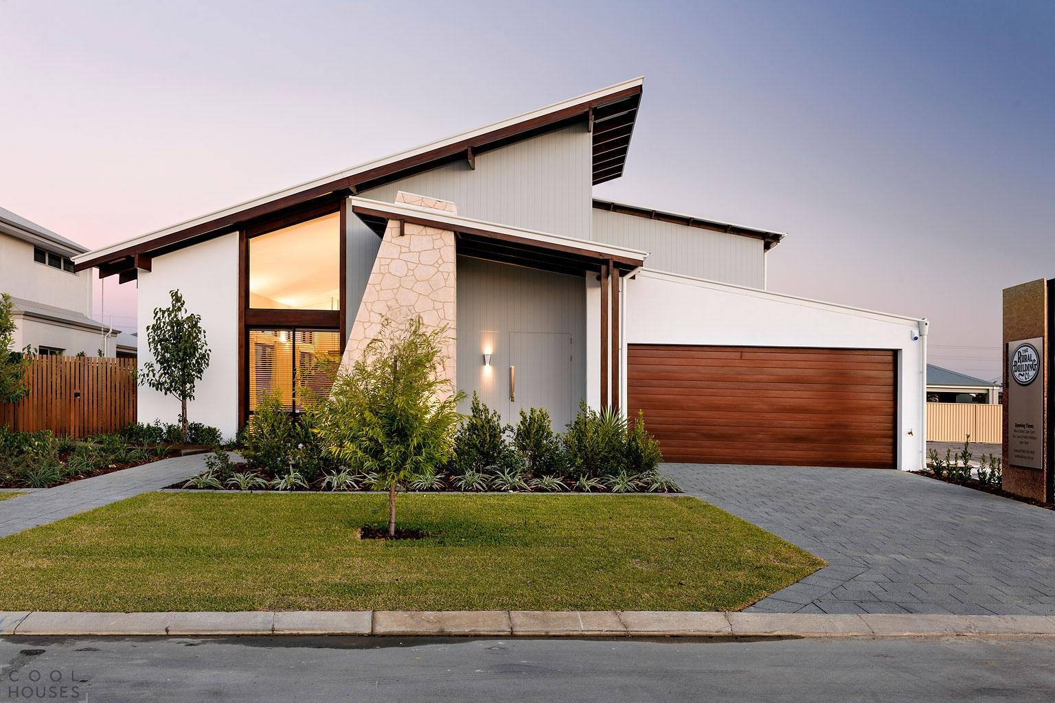 Modern driveway that embodies simplicity and elegance