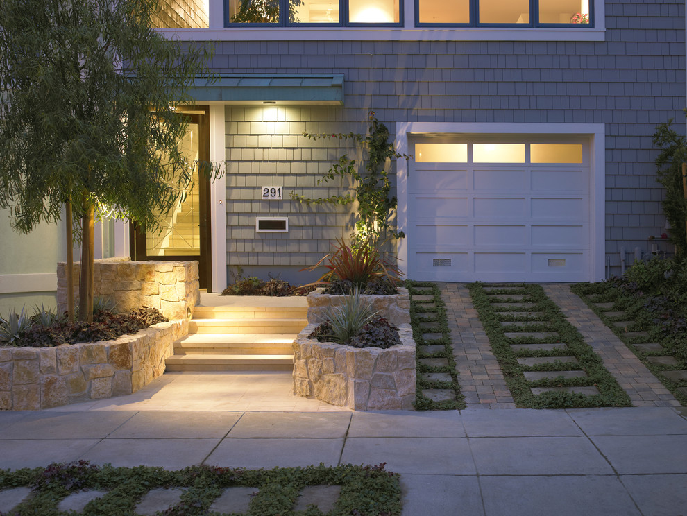 Modern driveway with an elegant look