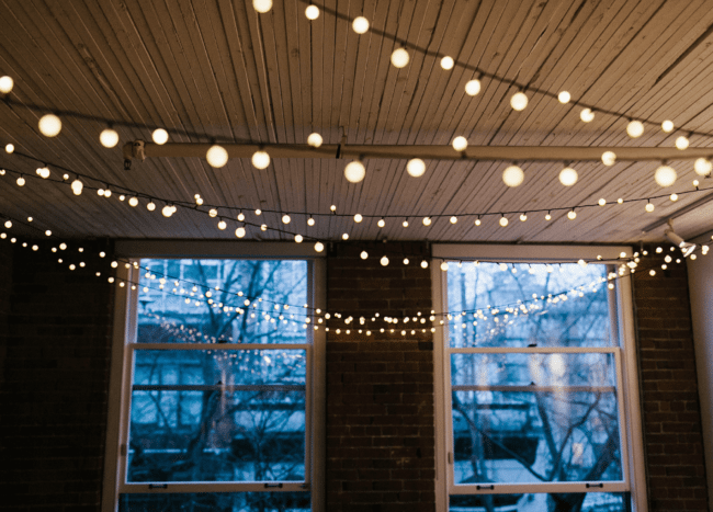 String Lights Ideas For Living Room Pinterest