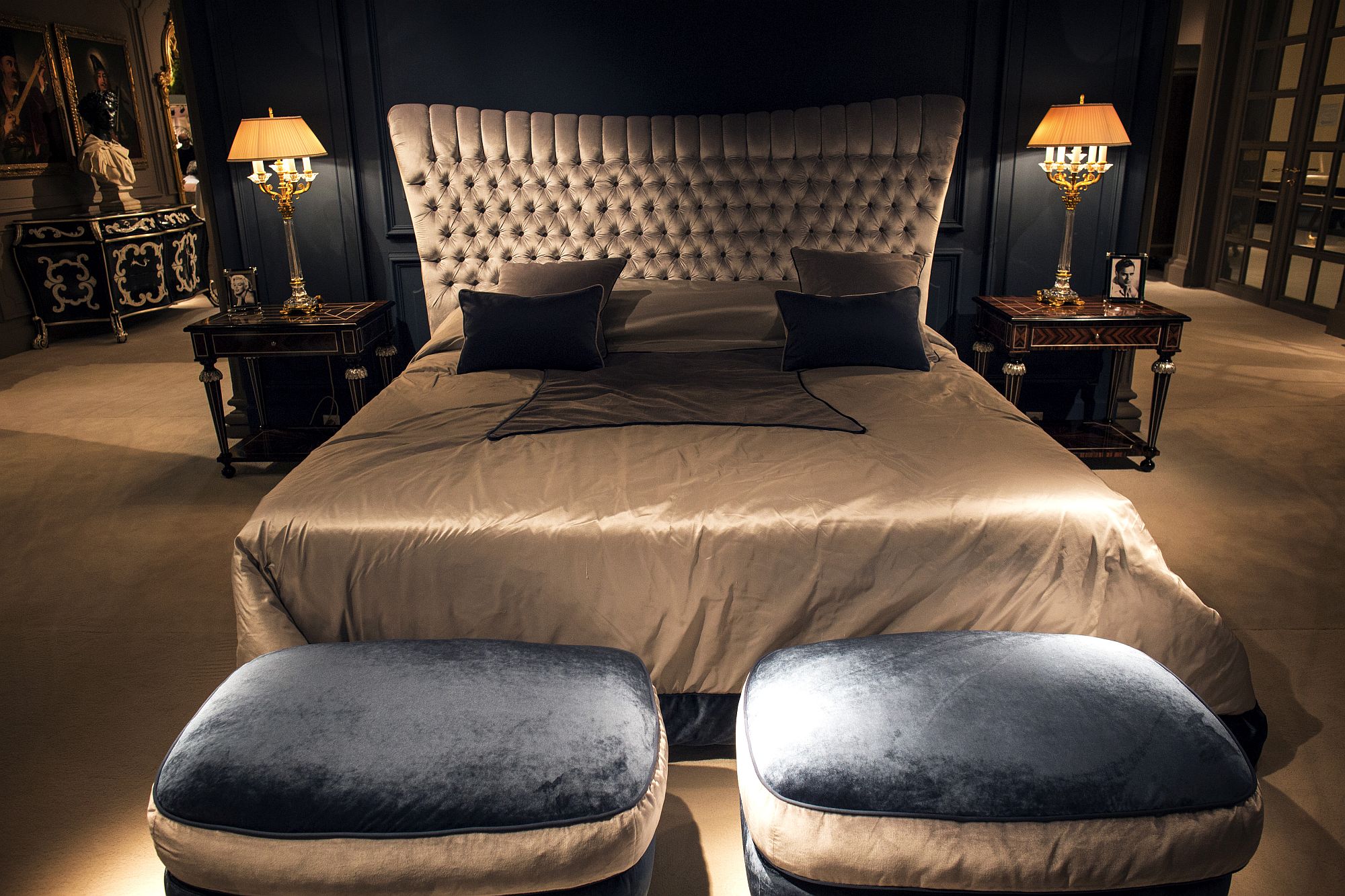 Twin bedside lamps bring style and symmetry to the classic bedroom