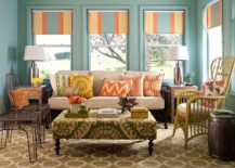 Vivacious-sunroom-in-blue-with-pops-of-orange-and-green-217x155