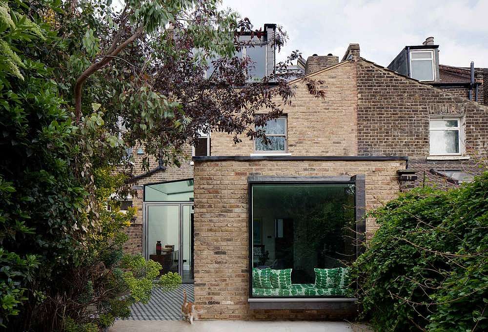 Window seat of the kitchen viewed from outside