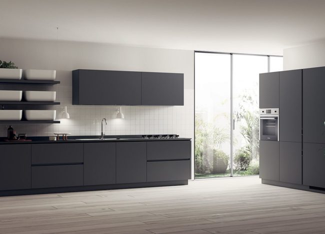 Inspired by Japanese Minimalism: Posh Scavolini Kitchen Conceals It All ...