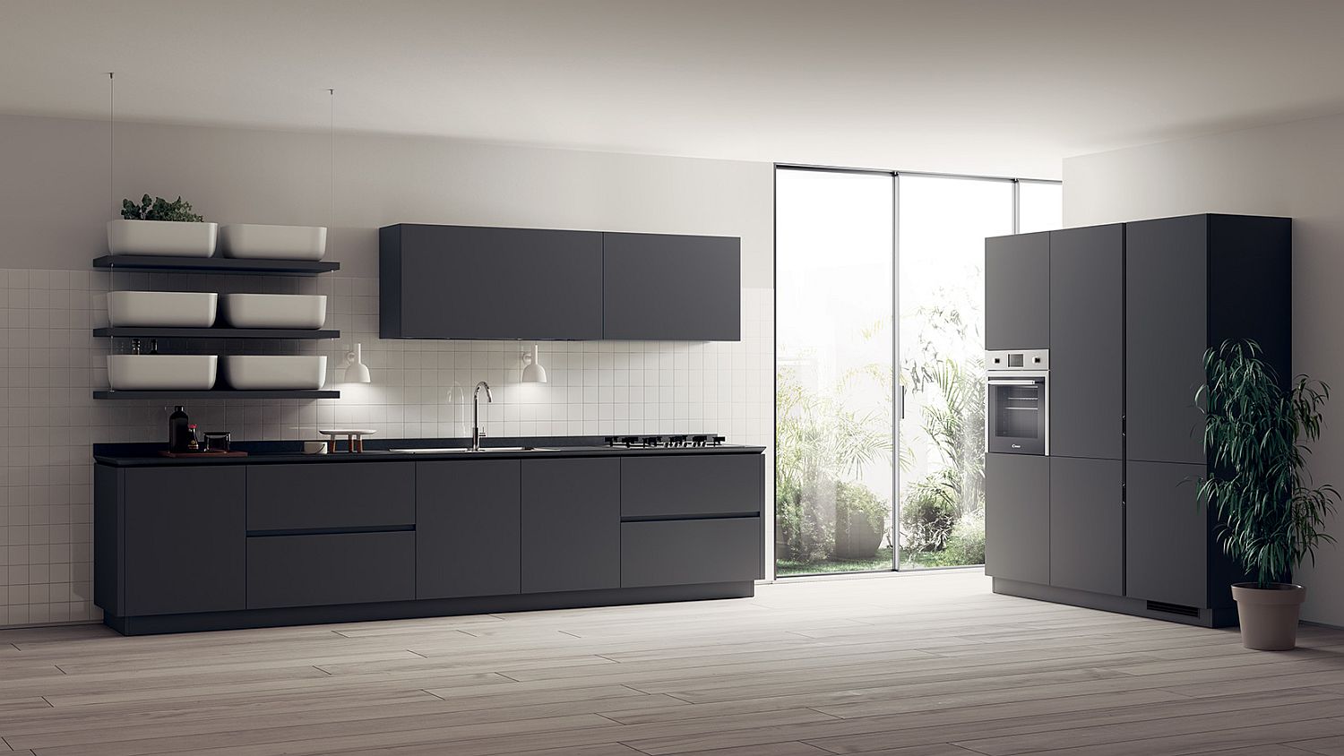 Inspired By Japanese Minimalism Posh Scavolini Kitchen Conceals It All