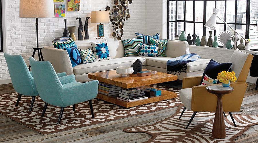 Chic modular sectional from Jonathan Adler