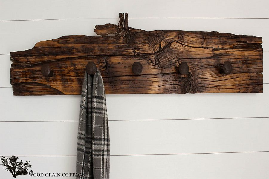 Branch Coat Rack Rustic Driftwood Garment Entryway Wall Hanging