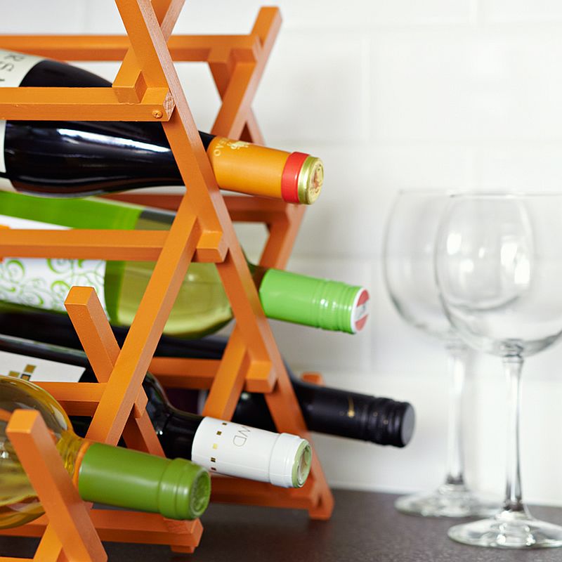 Give your wine rack a modern, artistic twist