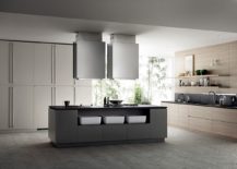 Gray and wood minimal kitchen ideas 217x155 Inspired by Japanese Minimalism: Posh Scavolini Kitchen Conceals It All!