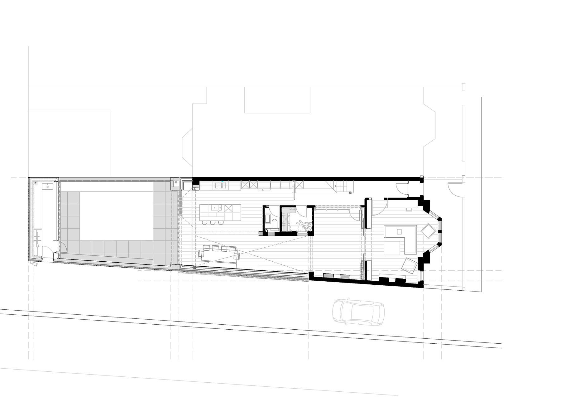 Ground floor plan of the revamped Victorian House in Cardiff