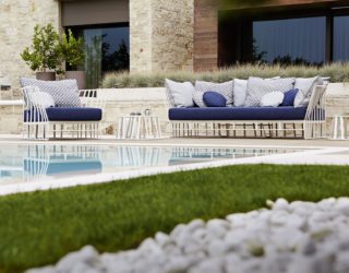 Breezy Outdoor Chairs and Sofas with Contemporary Geo Style