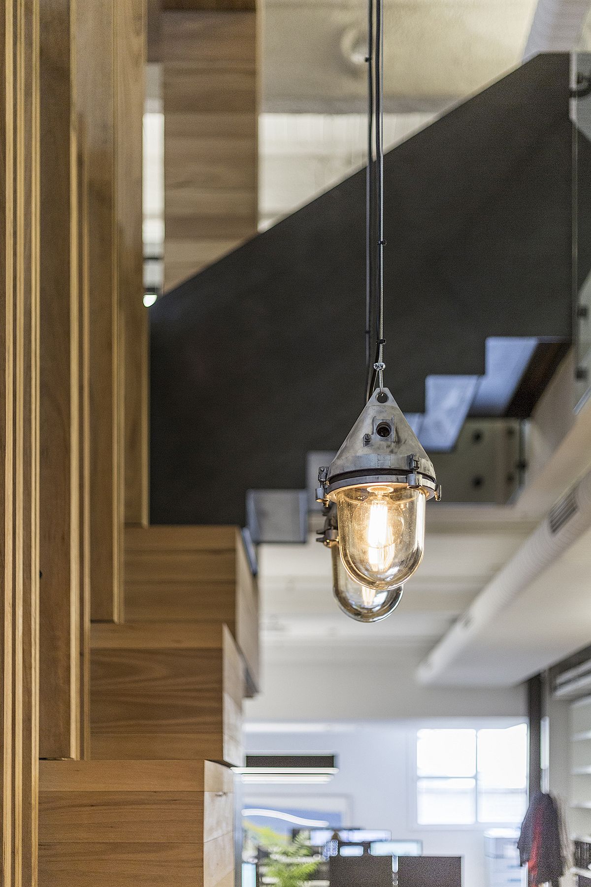 Industrial style pendant lighting for the creative modern office