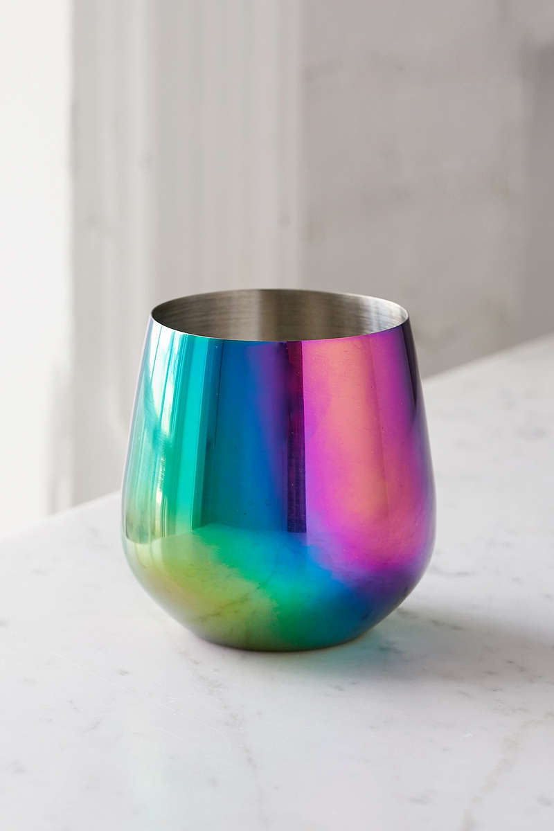 Iridescent-wine-glass