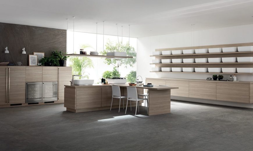 Inspired by Japanese Minimalism: Posh Scavolini Kitchen Conceals It All!