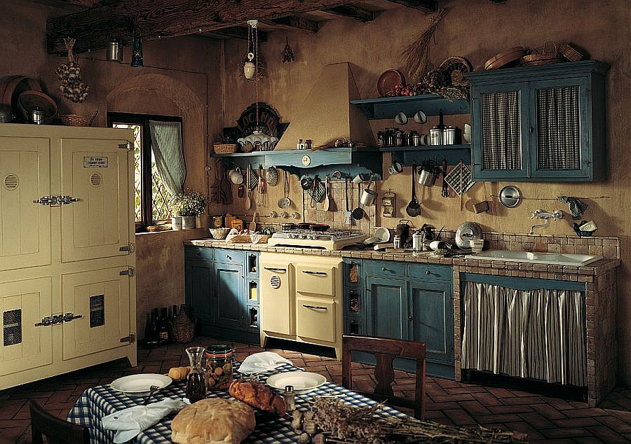 Mediterranean-and-rustic-elements-are-rolled-into-one-inside-this-inviting-kitchen
