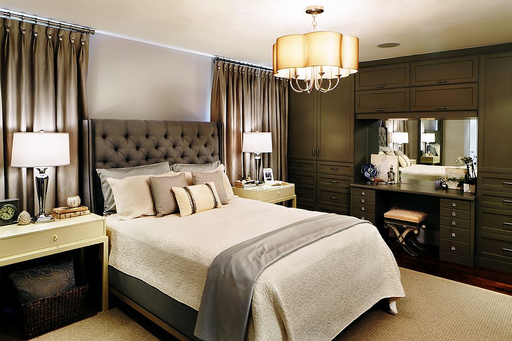 Modern and traditional bedroom designs rolled into one