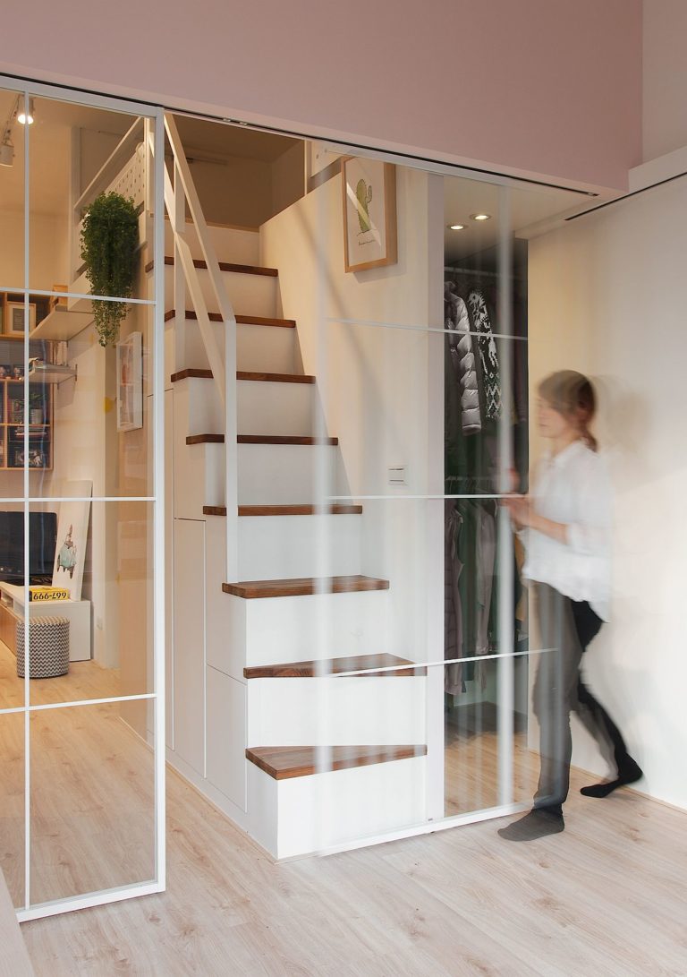 Space-Savvy Urban Apartment Designed for a Couple and their Cat! | Decoist