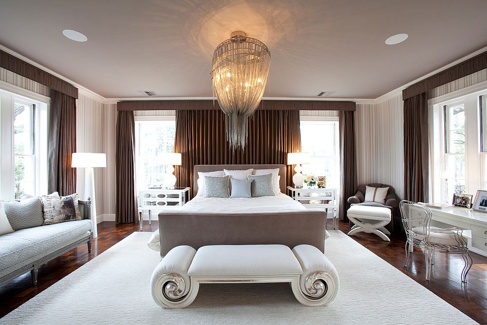 Bedroom decorating ideas with chandeliers