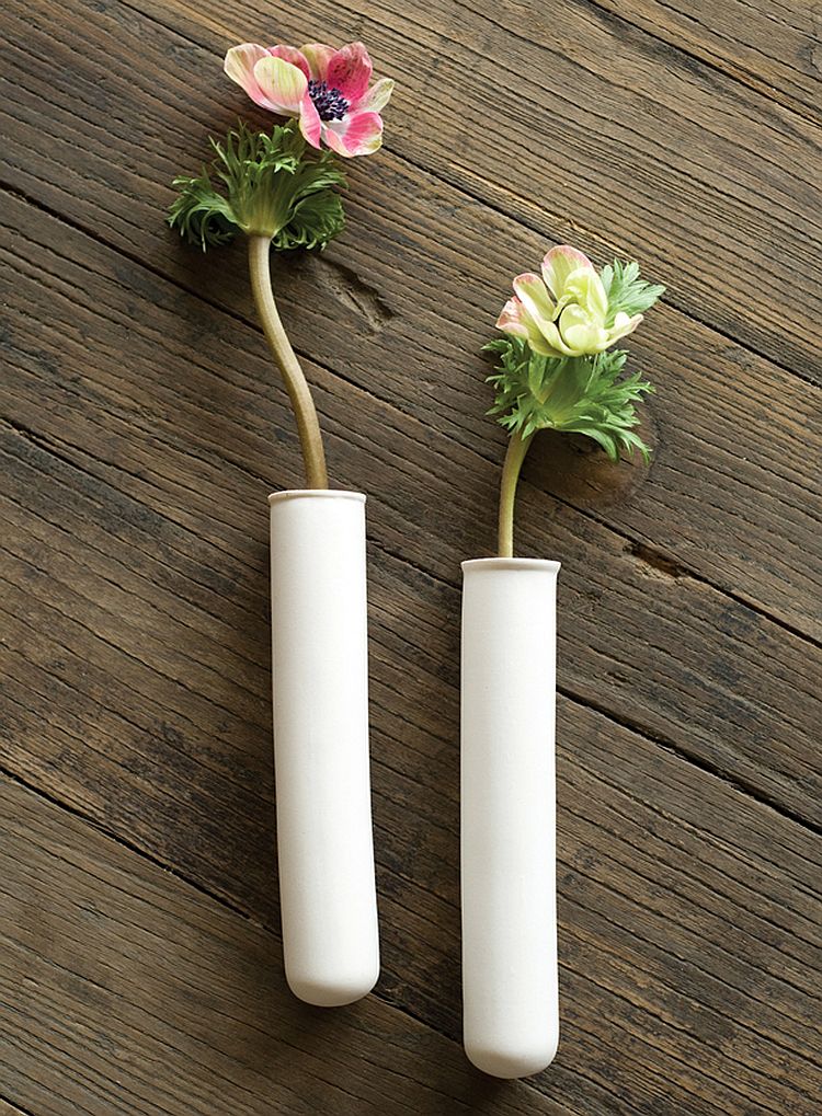 Wallmount test tube vase is perfect for the snazzy indoor living wall