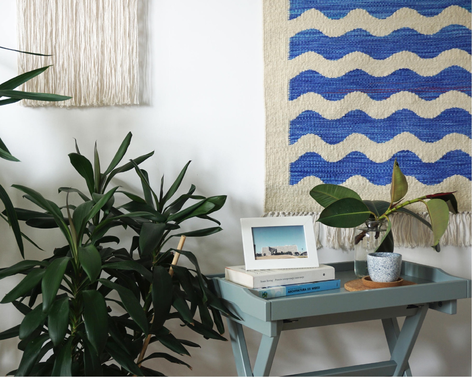 Waves handwoven kilim