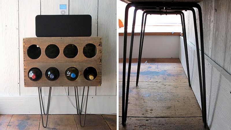 Wooden-DIY-wine-rack-with-hairpin-legs