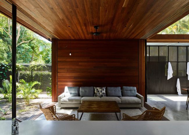 Screened Veranda Walled by a Rainforest Serves as a Serene Holiday Home ...