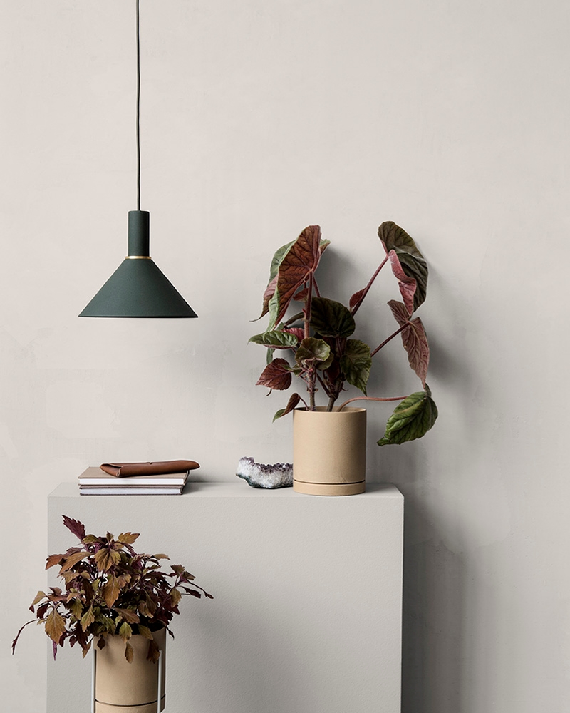 A fall decor vignette from ferm LIVING