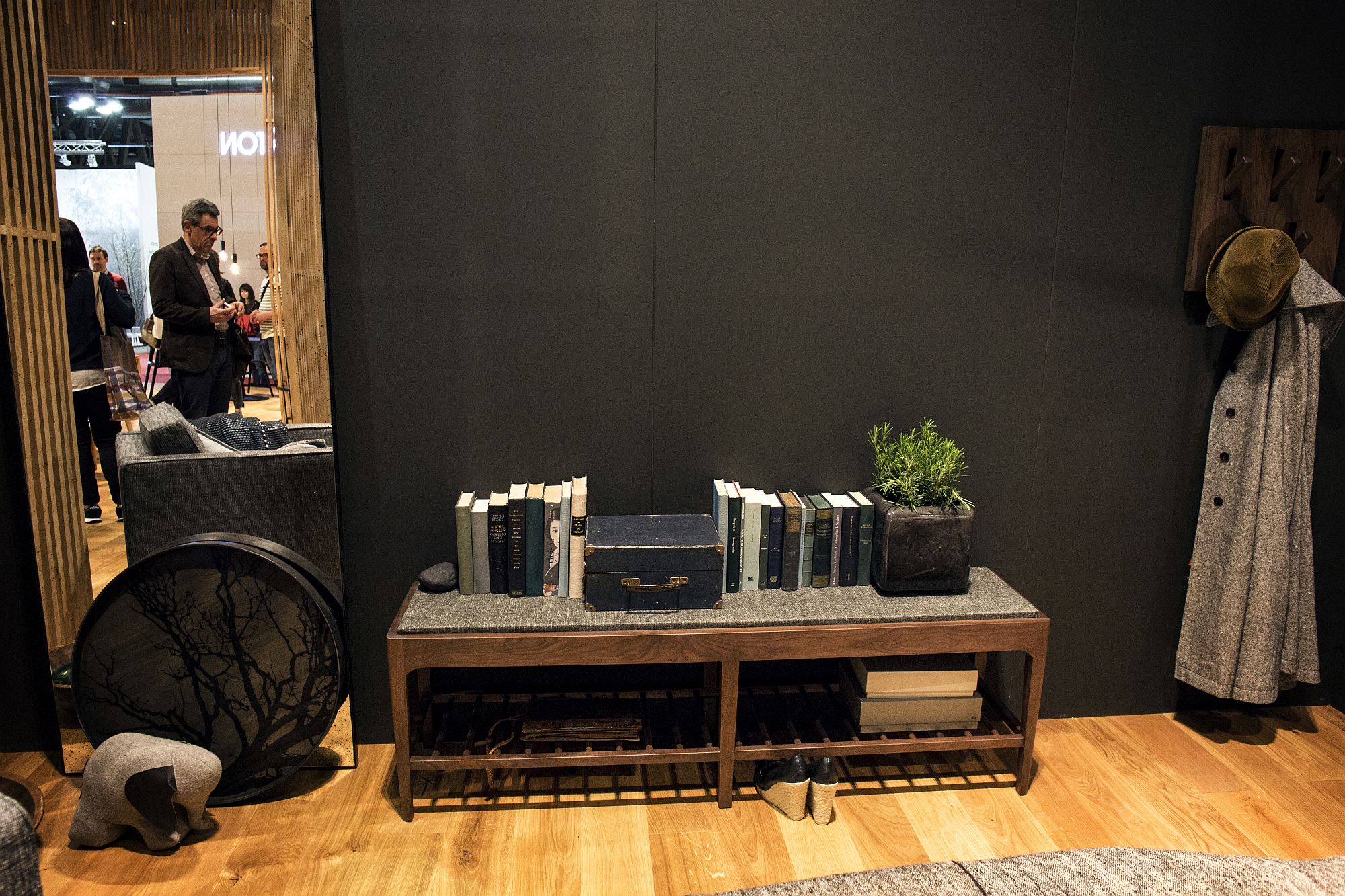 A simple bench turned into a safe haven for your books!