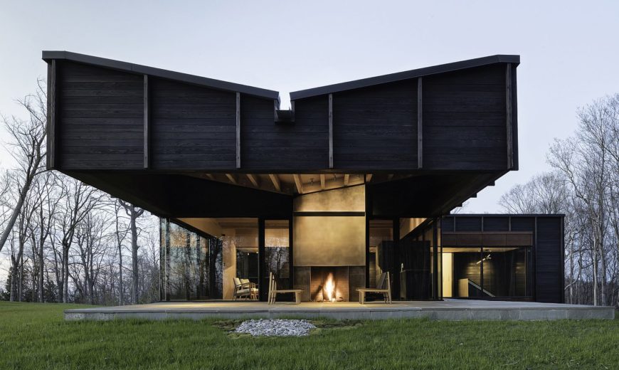 Enthralling Cantilevered Structure Meets Eco-Friendly Design at this Lake House