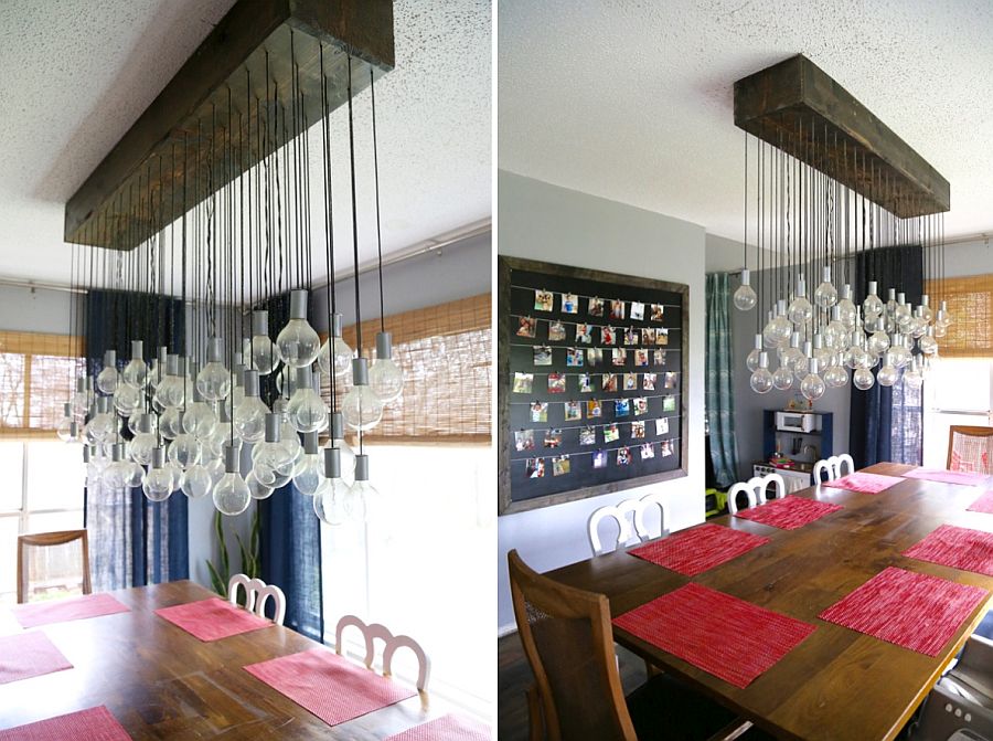 dining room lighting edison bulbs