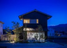 Dark-exterior-of-modern-Japanese-home-with-traditional-silhouette-217x155