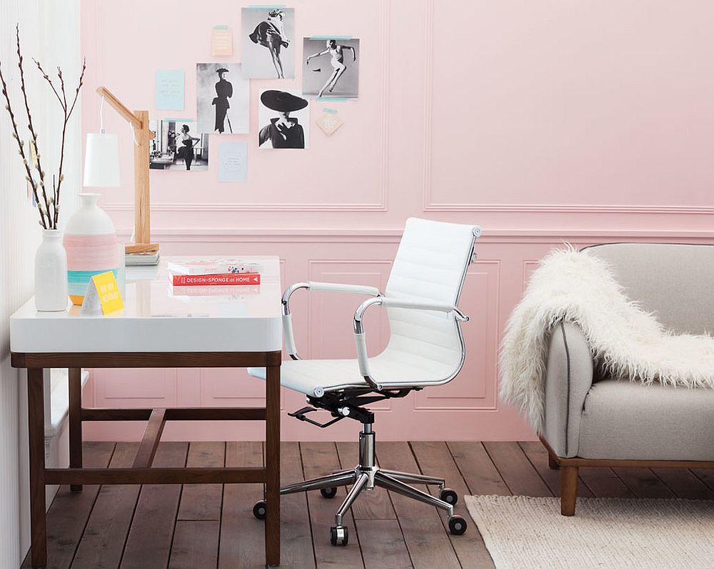 10 Gorgeous and Soothing Pastel Home Office Ideas