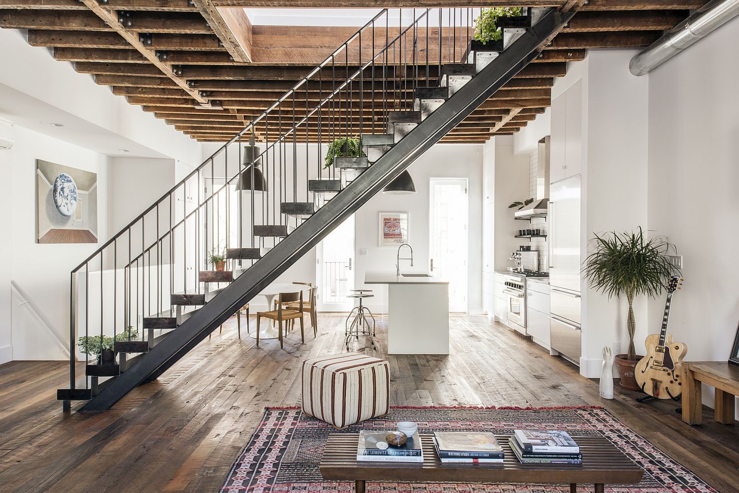Extensively renovated Lorimer Street Townhouse with modern industrial charm